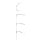 Hinge-It Clutterbuster 74" Steel Valet Family Towel Bar